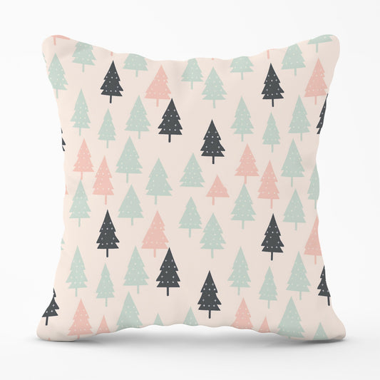 Christmas Tree Silhouette Pattern Cushions