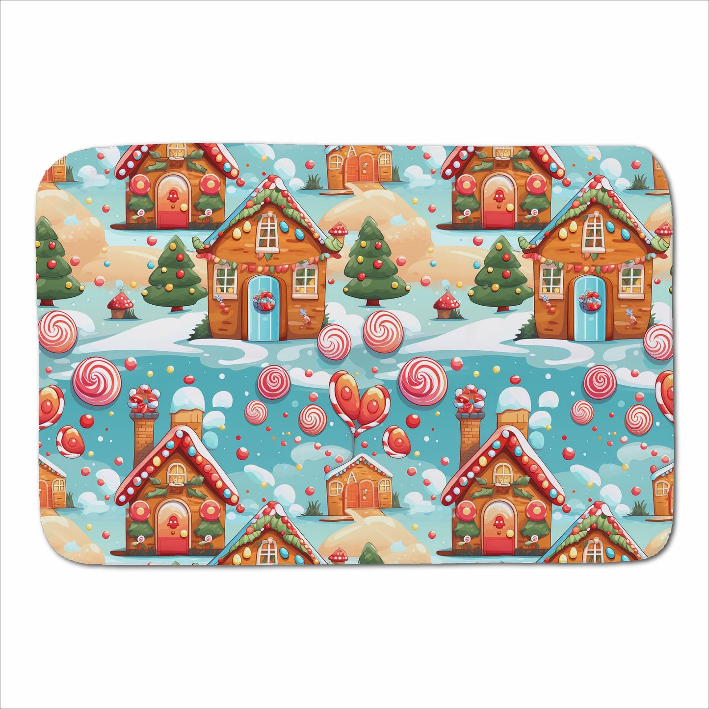 Christmas Gingerbread House Sherpa Blanket