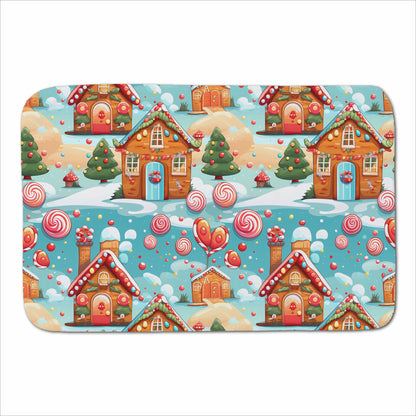 Christmas Gingerbread House Sherpa Blanket