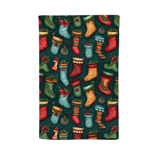 Christmas Stockings Tea Towel