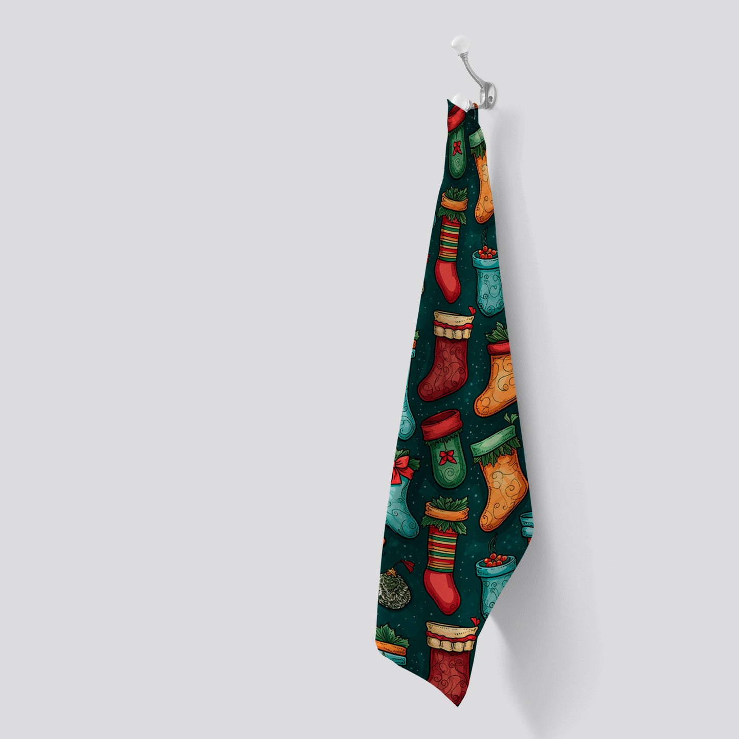 Christmas Stockings Tea Towel