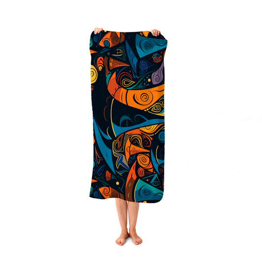 Imaginative Abstract Witches Hats Beach Towel