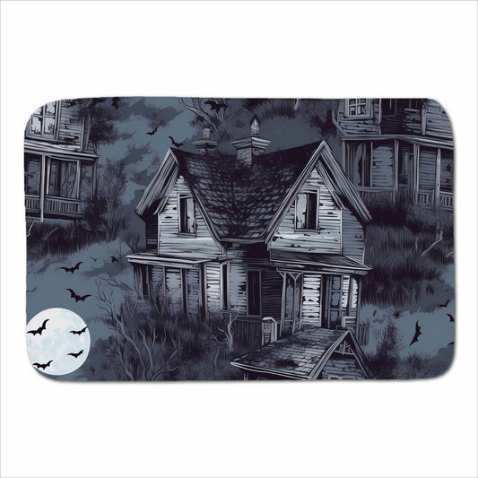 Spooky Shadowy Haunted House Sherpa Blanket
