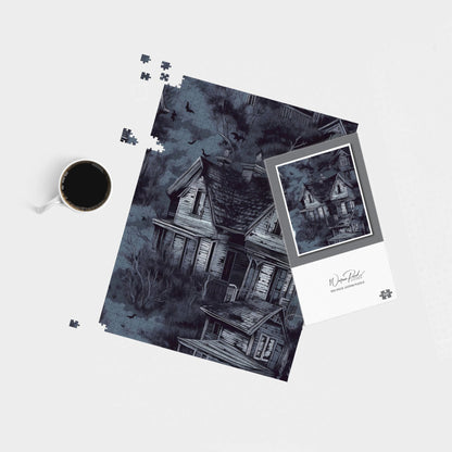 Spooky Shadowy Haunted House Jigsaw Puzzle