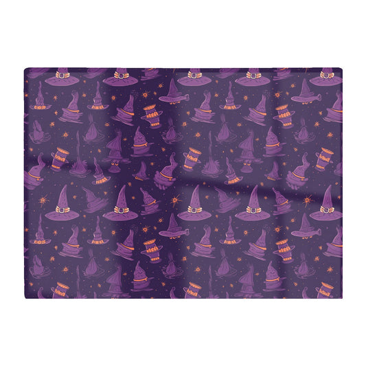 Witch Hats And Broomsticks Glass Chopping Board