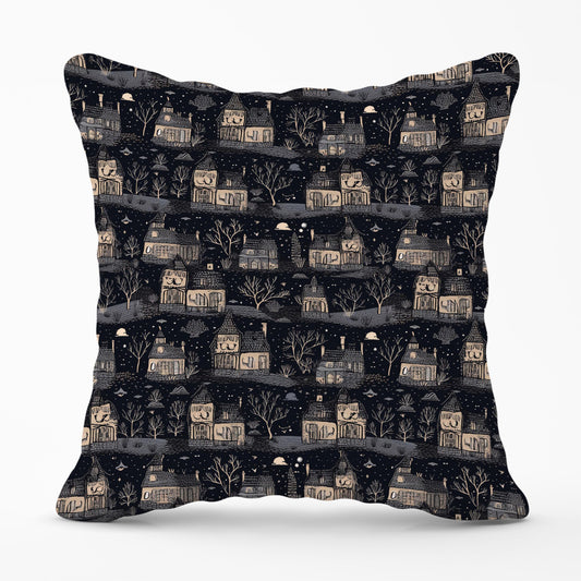 Spooky Haunted Houses Cushions