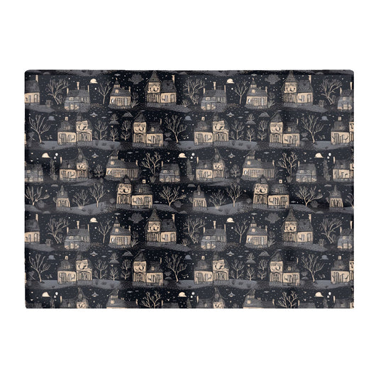 Spooky Haunted Houses Glass Chopping Board