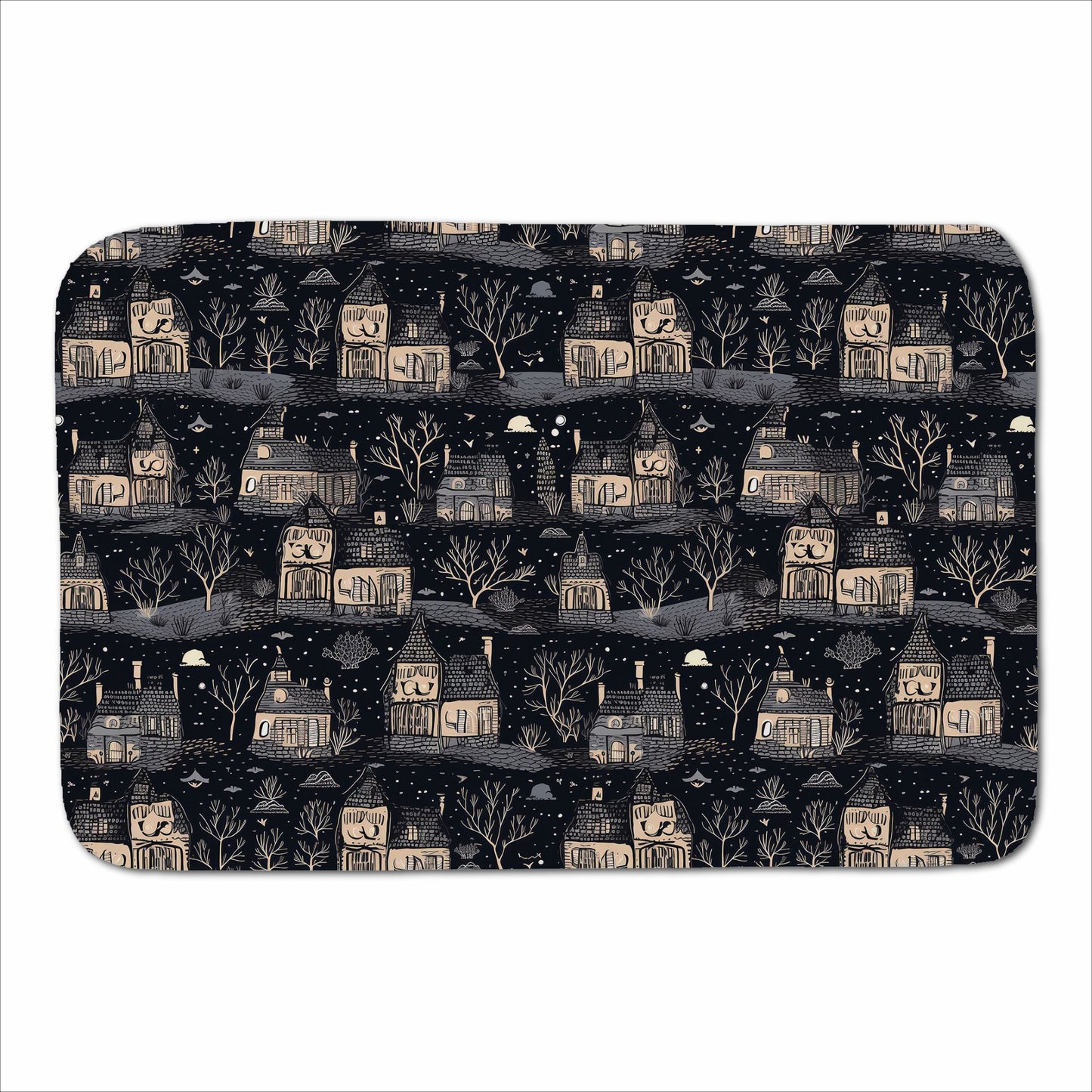 Spooky Haunted Houses Sherpa Blanket