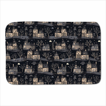 Spooky Haunted Houses Sherpa Blanket