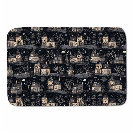Spooky Haunted Houses Sherpa Blanket
