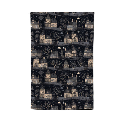 Spooky Haunted Houses Tea Towel