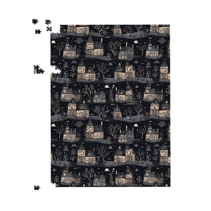 Spooky Haunted Houses Jigsaw Puzzle