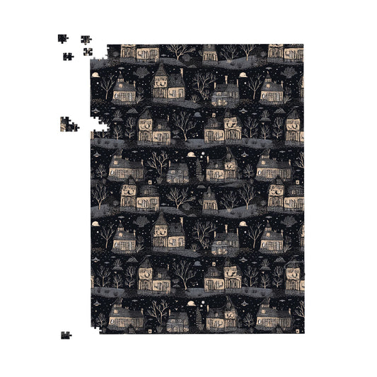 Spooky Haunted Houses Jigsaw Puzzle