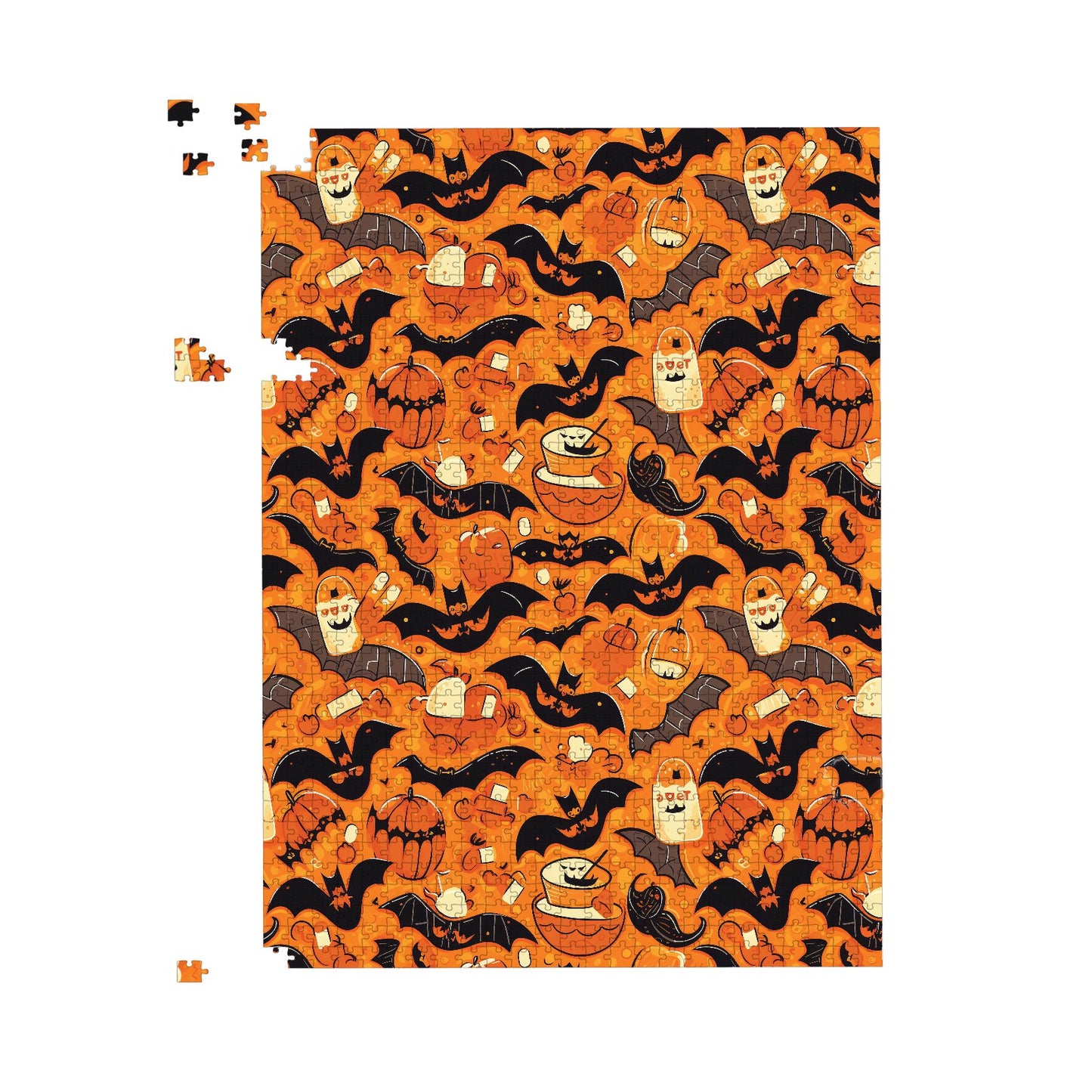 Candy-Filled Treat Bags And Bats Jigsaw Puzzle