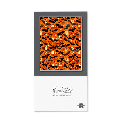 Candy-Filled Treat Bags And Bats Jigsaw Puzzle