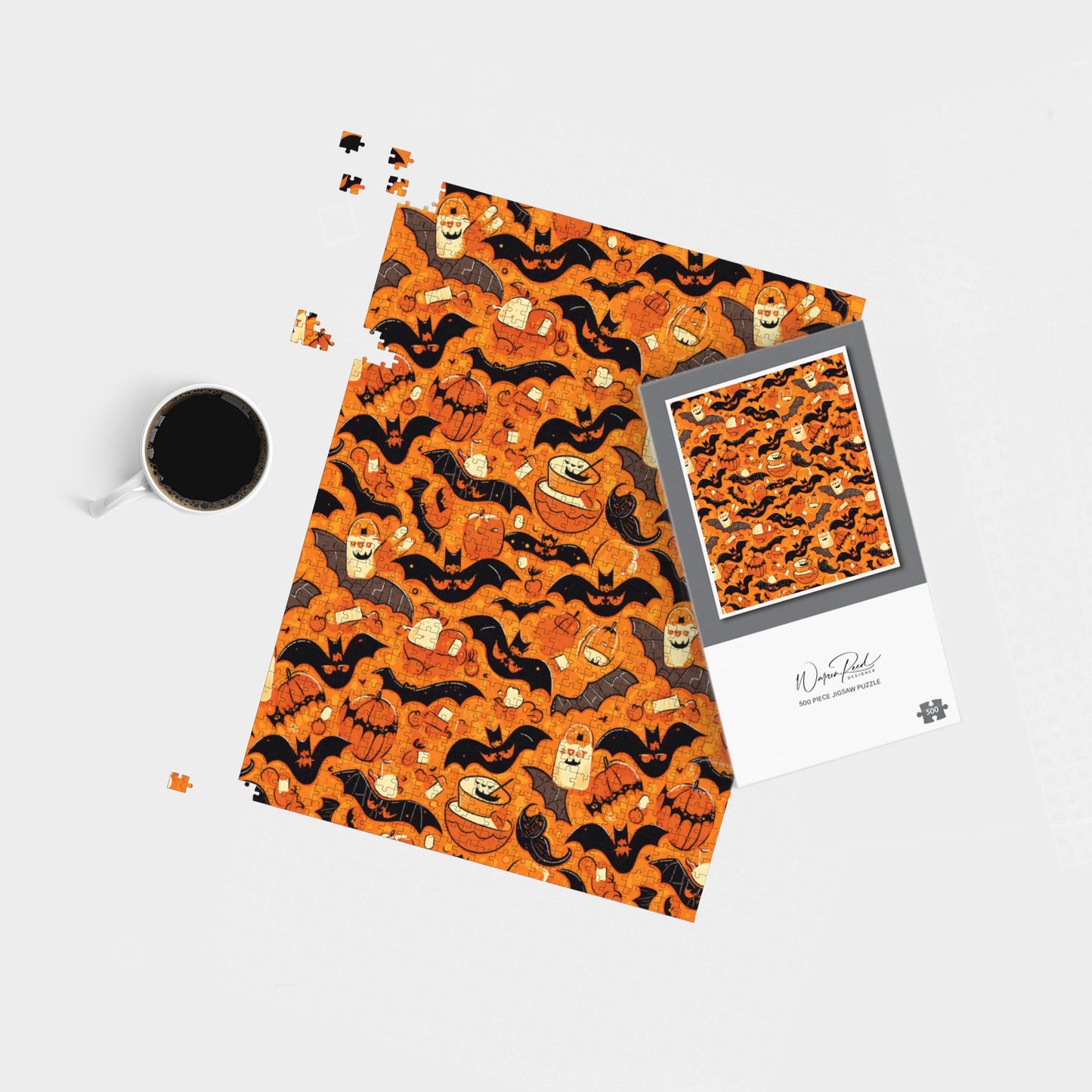 Candy-Filled Treat Bags And Bats Jigsaw Puzzle