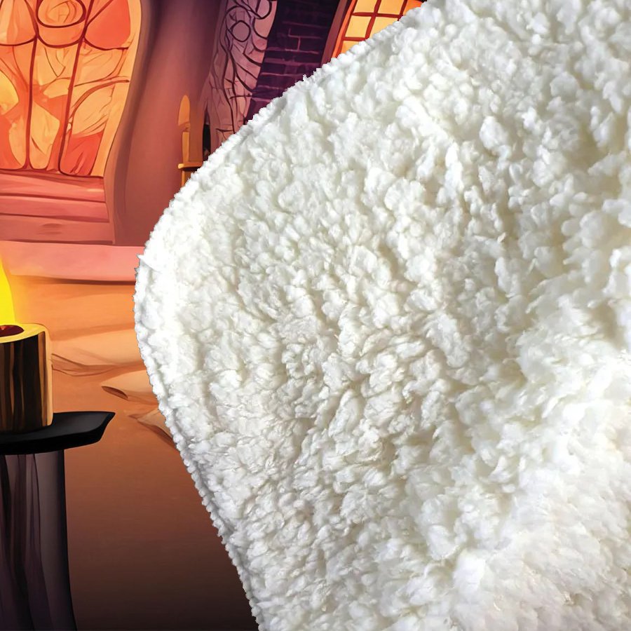 Spooky Halloween House Sherpa Blanket