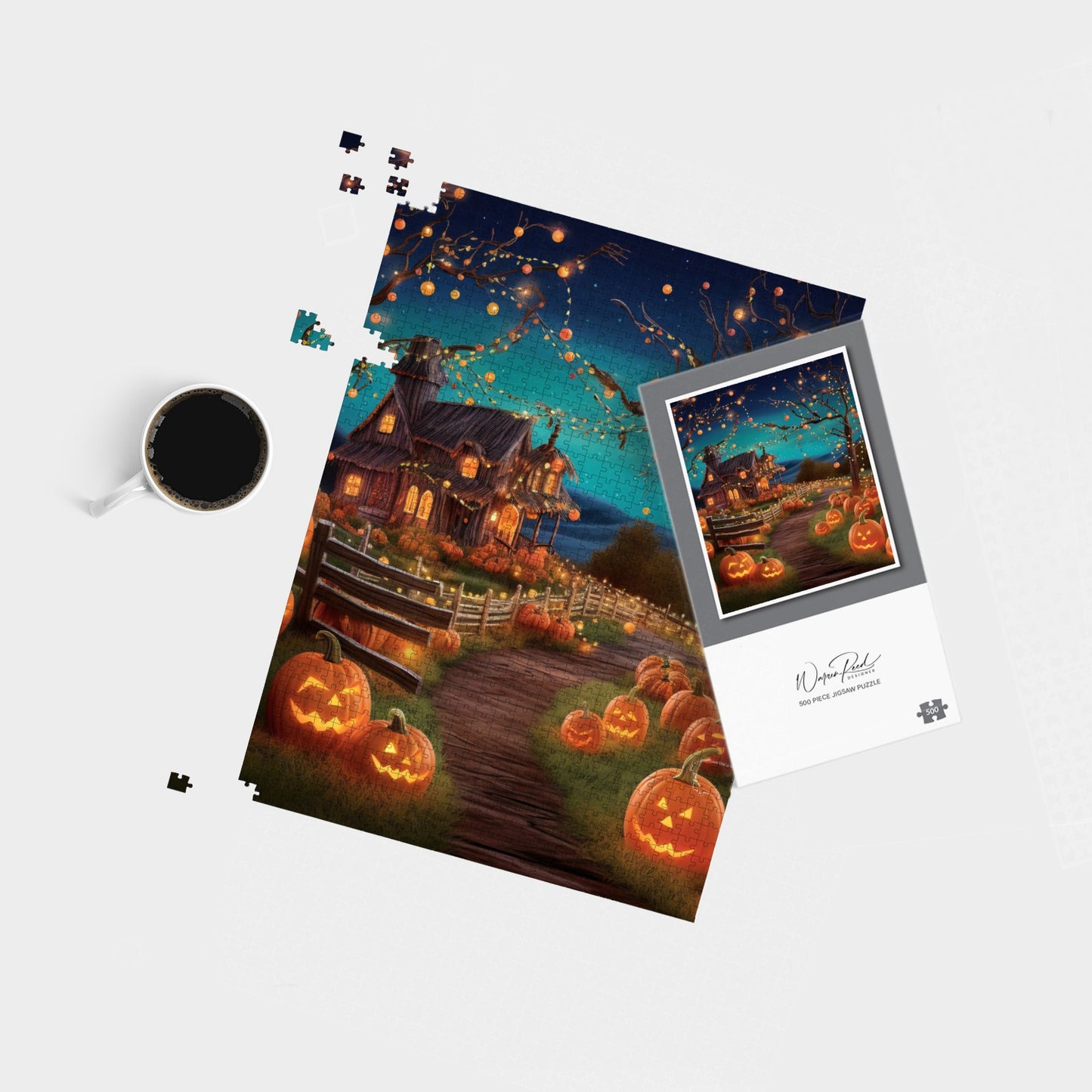 Enchanted Hallowen Pumpkin Patch Jigsaw Puzzle