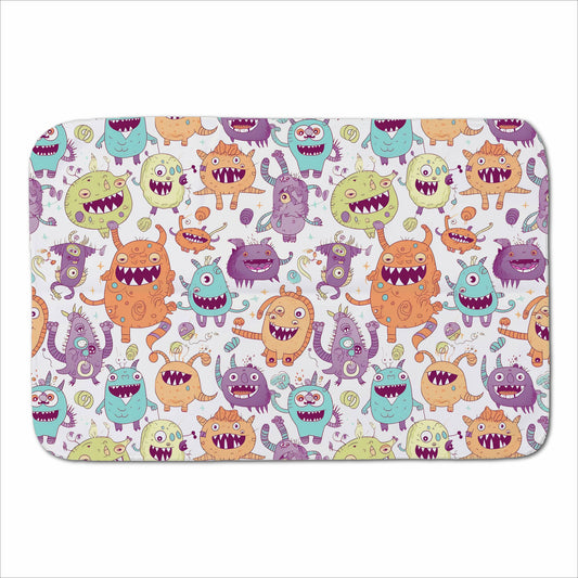 Playful Halloween Monsters Sherpa Blanket