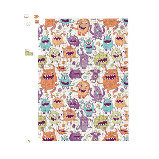 Playful Halloween Monsters Jigsaw Puzzle
