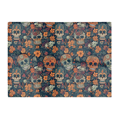 Dia De Los Muertos Skulls Glass Chopping Board