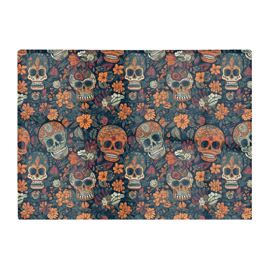 Dia De Los Muertos Skulls Glass Chopping Board