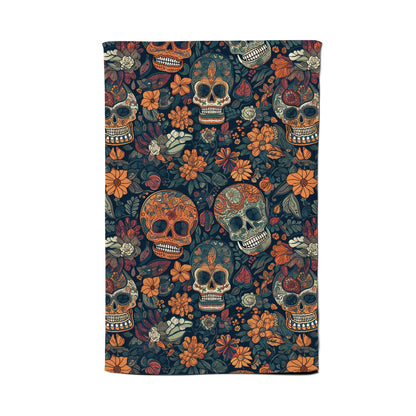 Dia De Los Muertos Skulls Tea Towel