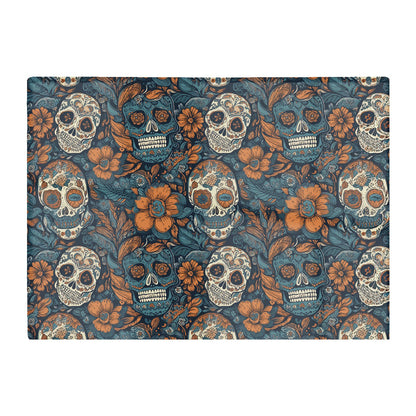 Dia De Los Muertos Skulls Pattern Glass Chopping Board
