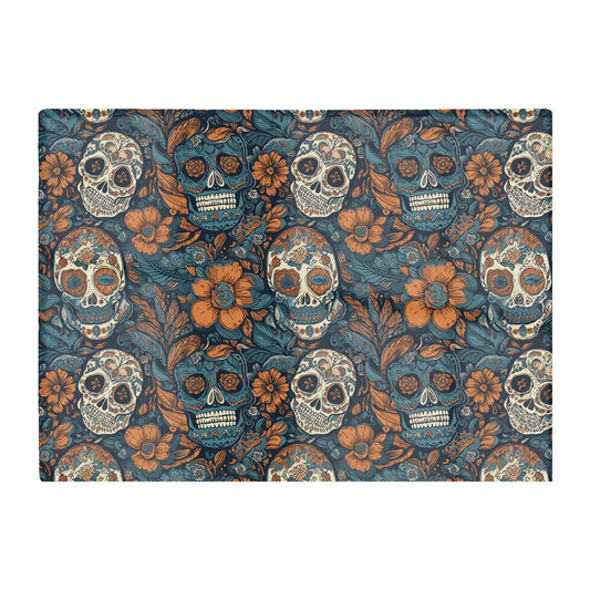 Dia De Los Muertos Skulls Pattern Glass Chopping Board