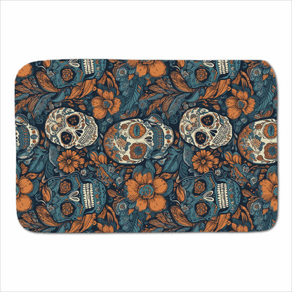 Dia De Los Muertos Skulls Pattern Sherpa Blanket