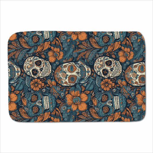 Dia De Los Muertos Skulls Pattern Sherpa Blanket