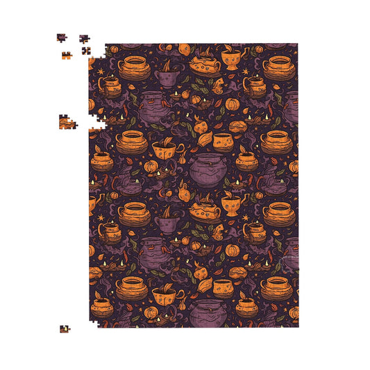 Wicked Witches Bubbling Cauldrons Jigsaw Puzzle