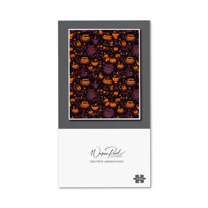 Wicked Witches Bubbling Cauldrons Jigsaw Puzzle