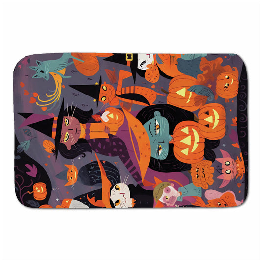 Colorful Illustration Of Witches Sherpa Blanket