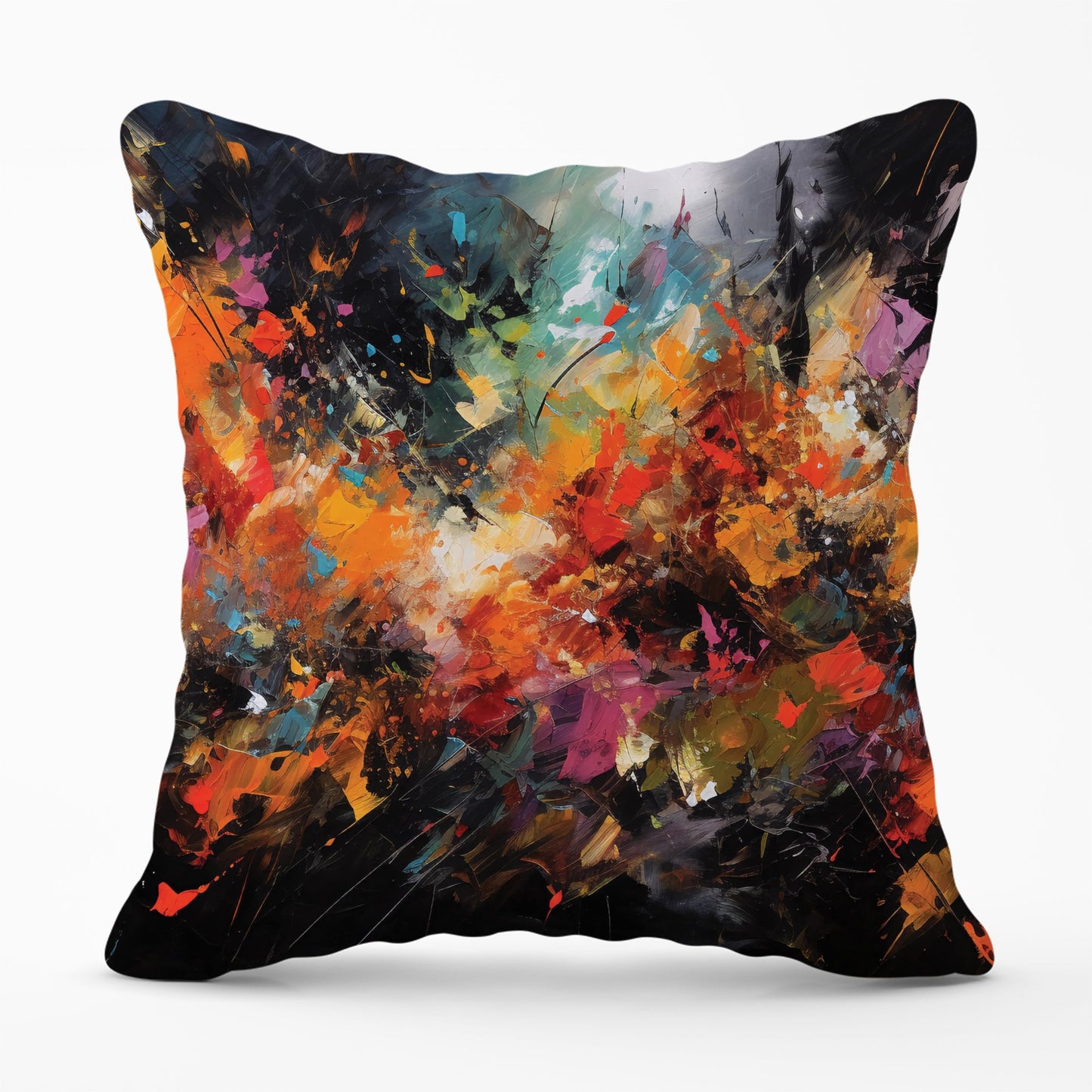 A Vibrant Abstract Painting Cushions