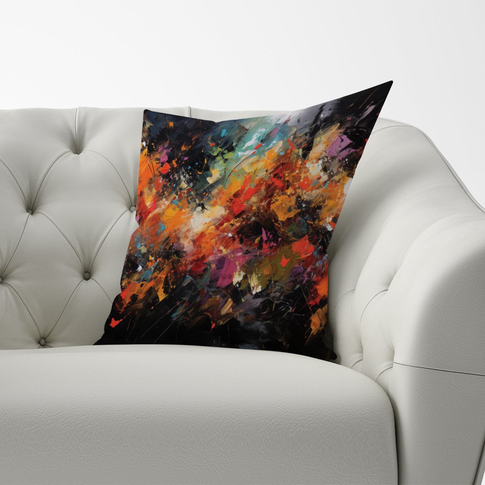 A Vibrant Abstract Painting Cushions