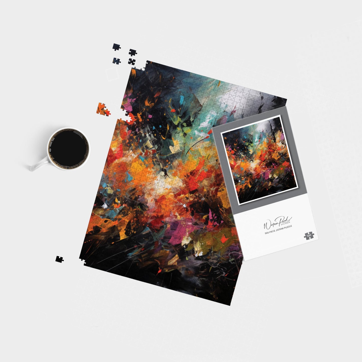A Vibrant Abstract Painting Jigsaw Puzzle