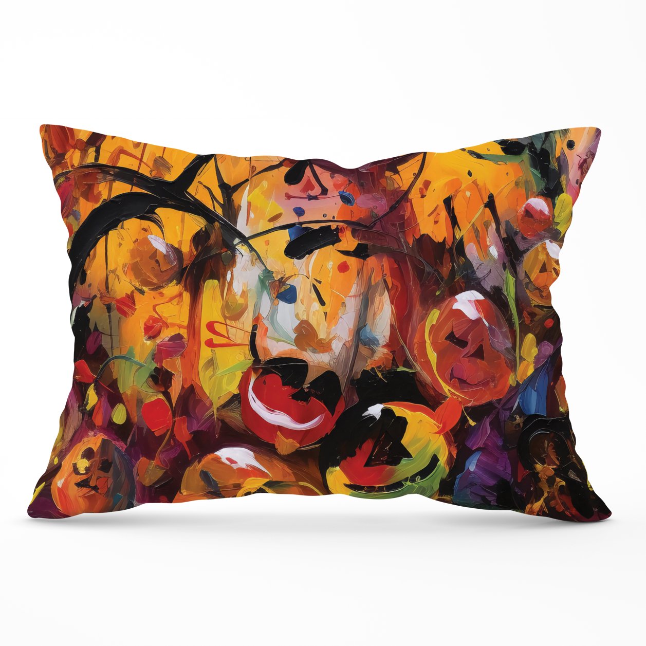 Abstract Halloween Painting Cushions