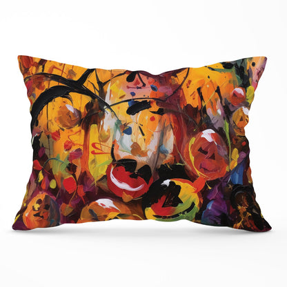Abstract Halloween Painting Cushions