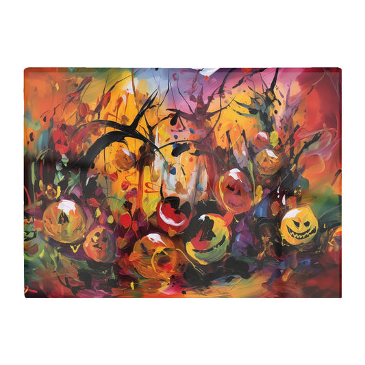 Abstract Halloween Painting Glass Chopping Board