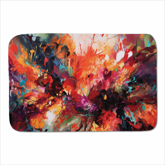 A Vibrant Abstract Painting Of Halloween Sherpa Blanket