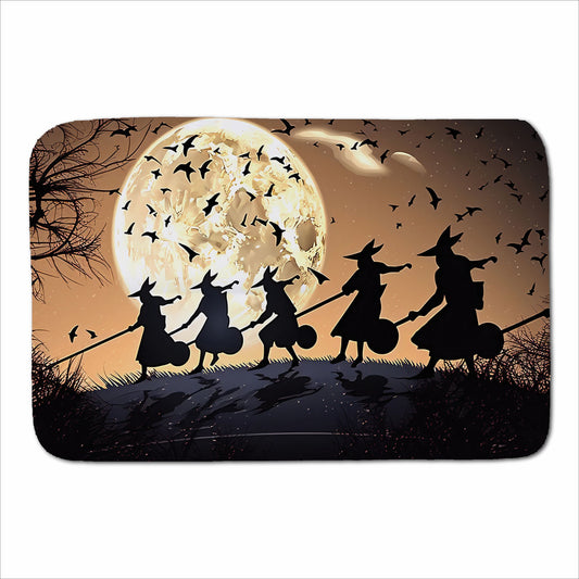 Witches Riding Broomsticks Sherpa Blanket