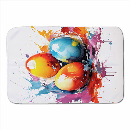 Watercolour Splashart Easter Eggs Sherpa Blanket
