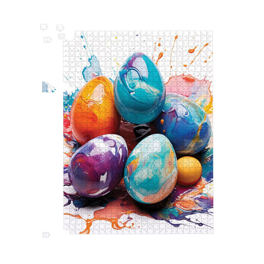 Watercolor Easter eggs Jigsaw Puzzle