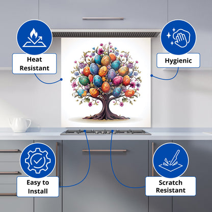 A Magical Easter Egg Tree Kitchen Splashback