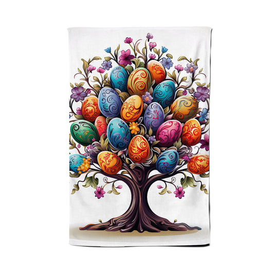 A Magical Easter Egg Tree Tea Towel