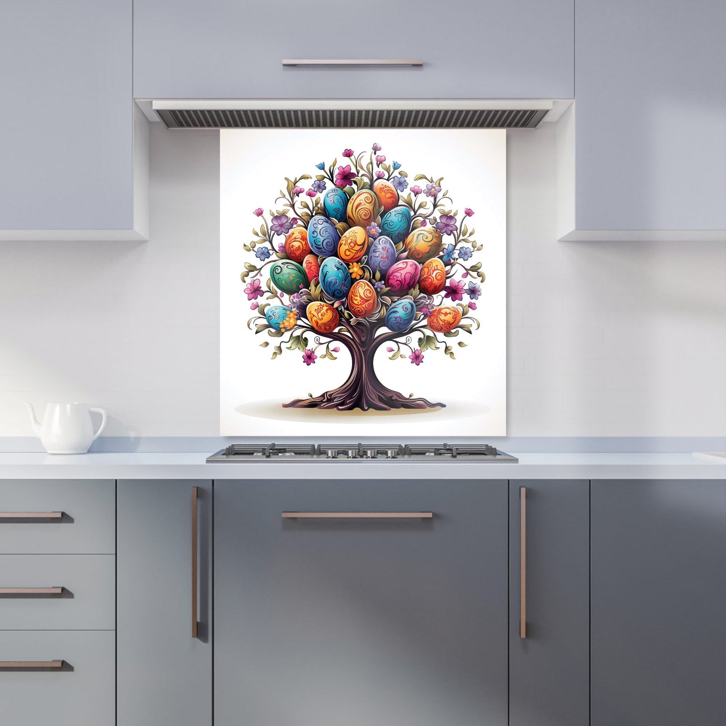 A Magical Easter Egg Tree Kitchen Splashback