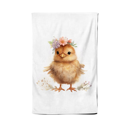 Watercolour, Cute Easter Chick Tea Towel