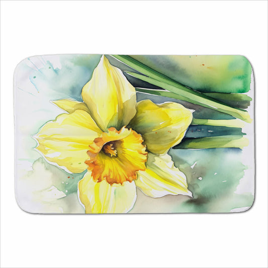 Watercolour Daffodil Sherpa Blanket