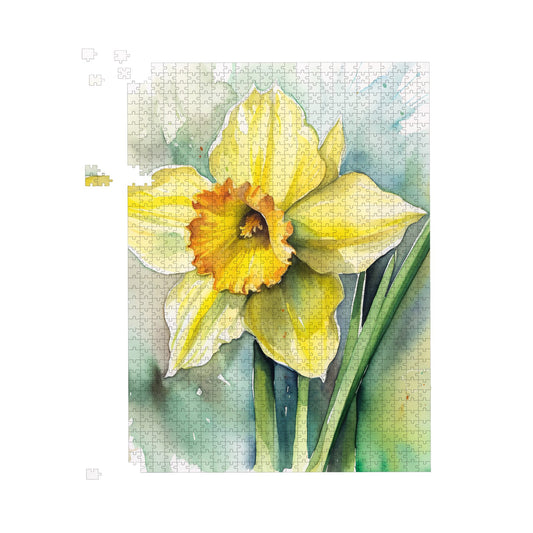 Watercolour Daffodil Jigsaw Puzzle